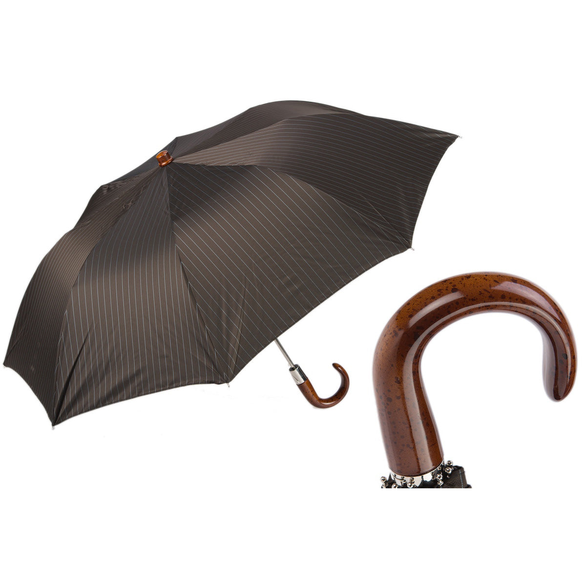 CLASSIC FOLDING UMBRELLA | Pasotti – Italian Classicism and Practicality in One, Handmade in Italy